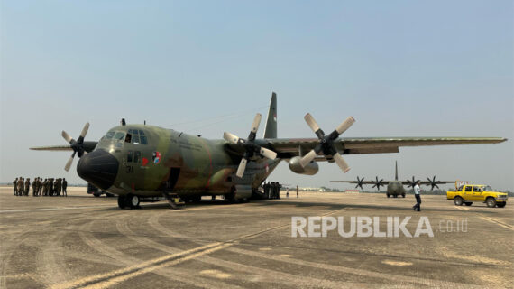 Pesawat TNI AU Berangkat ke Myanmar dengan 12 Ton Bantuan Logistik